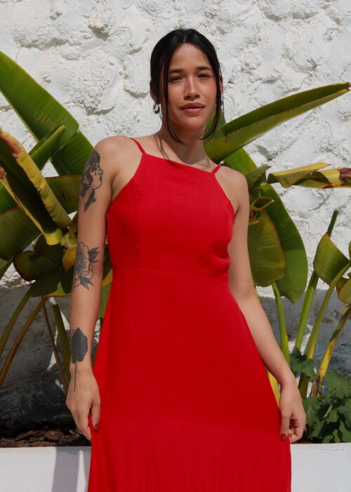 Vestido Lia Vermelho - Image 3